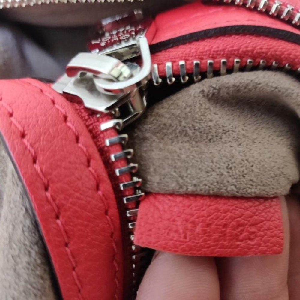 Auth Louis Vuitton Selene Pm Like New Orange Mahina - Picture 7 of 10